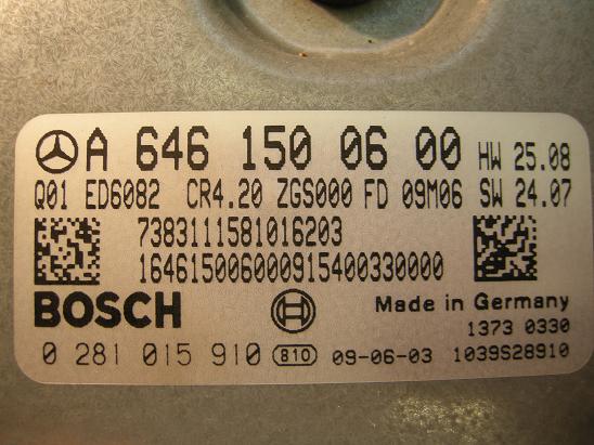 Блок управления двигателем Mercedes 6461500600