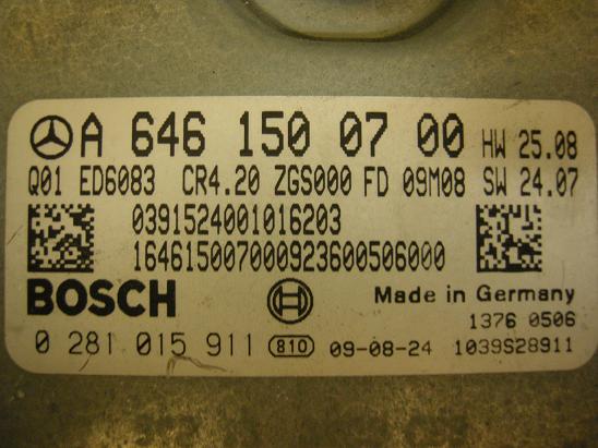 Блок управления двигателем Mercedes 6461500700