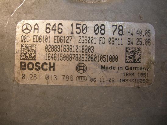 Блок управления двигателем (ECU) Mercedes 6461500878