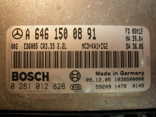 Блок управления двигателем Mercedes 6461500891