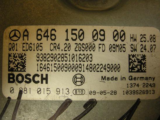 Блок управления двигателем Mercedes 6461500900