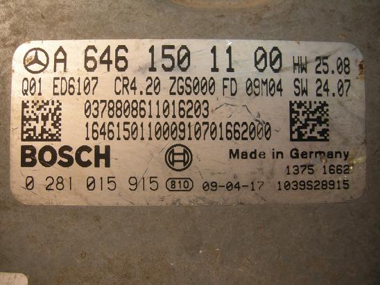 Блок управления двигателем Mercedes 6461501100