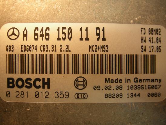 Блок управления двигателем Mercedes 6461501191
