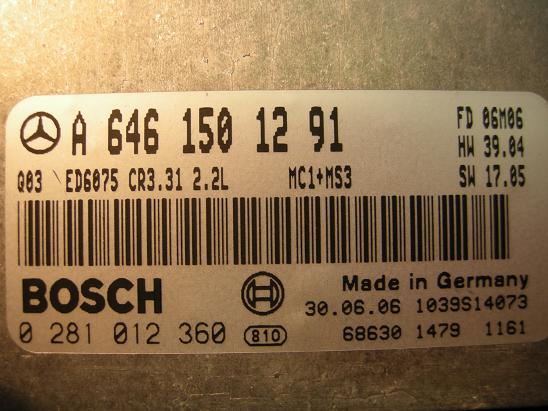 Блок управления двигателем Mercedes 6461501291