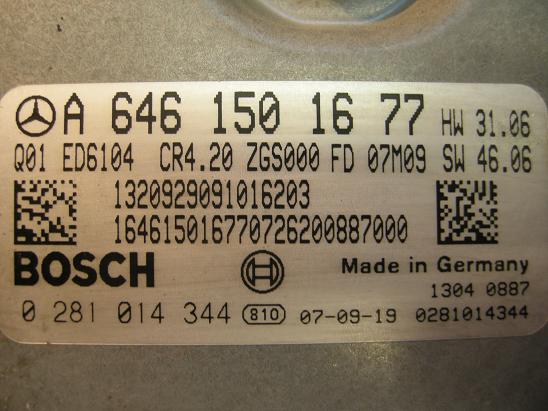 Блок управления двигателем Mercedes 6461501677