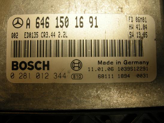 Блок управления двигателем (ECU)Mercedes 6461501691