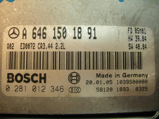 Блок управления двигателем Mercedes 6461501891