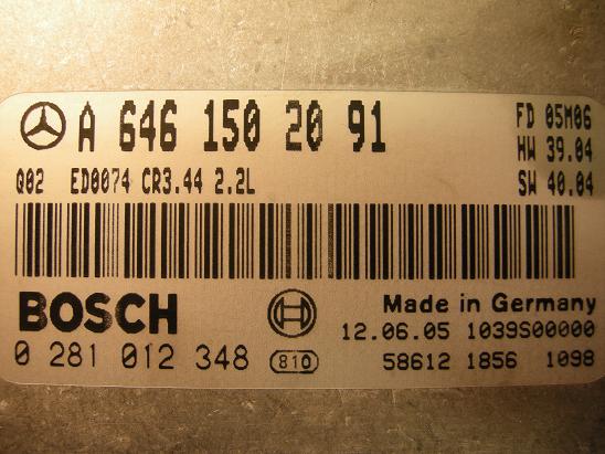 Блок управления двигателем Mercedes 6461502091