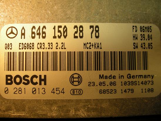 Блок управления двигателем Mercedes 6461502878