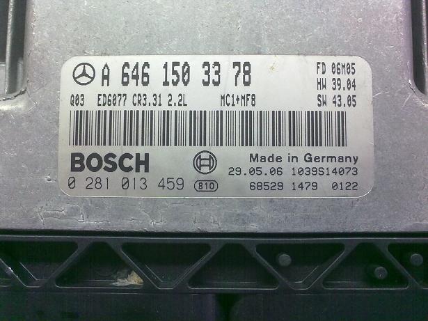 Блок управления двигателем Mercedes 6461503378