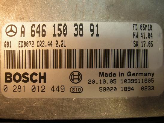 Блок управления двигателем Mercedes 6461503891