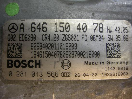 Блок управления двигателем Mercedes 6461504078