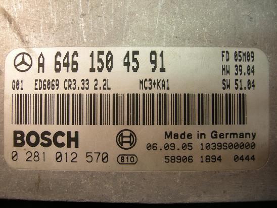 Блок управления двигателем Mercedes 6461504591