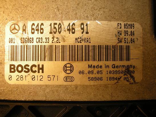 Блок управления двигателем (ECU) Mercedes 6461504691
