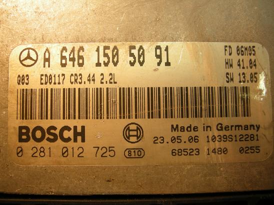 Блок управления двигателем Mercedes 6461505091
