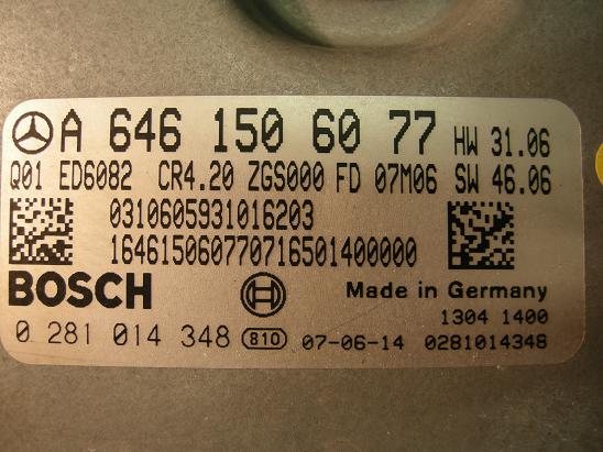 Блок управления двигателем Mercedes 6461506077