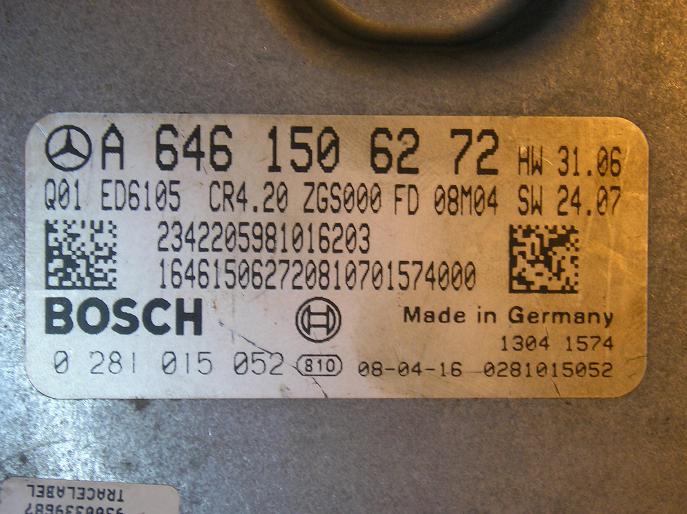 Блок управления двигателем Mercedes 6461506272