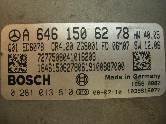 Блок управления двигателем Mercedes 6461506278