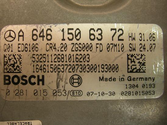 Блок управления двигателем Mercedes 6461506372