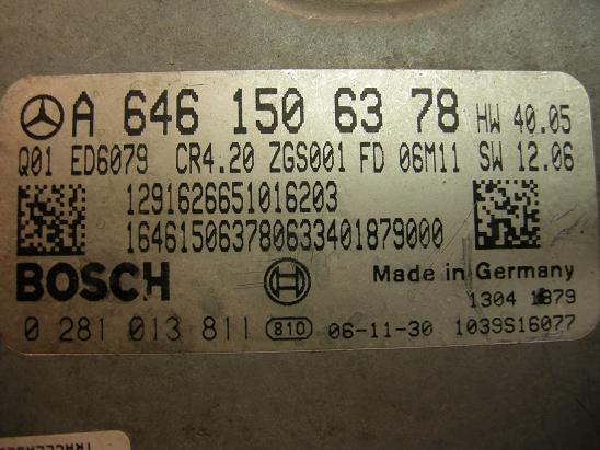 Блок управления двигателем Mercedes 6461506378