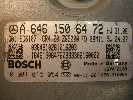 Блок управления двигателем Mercedes 6461506472