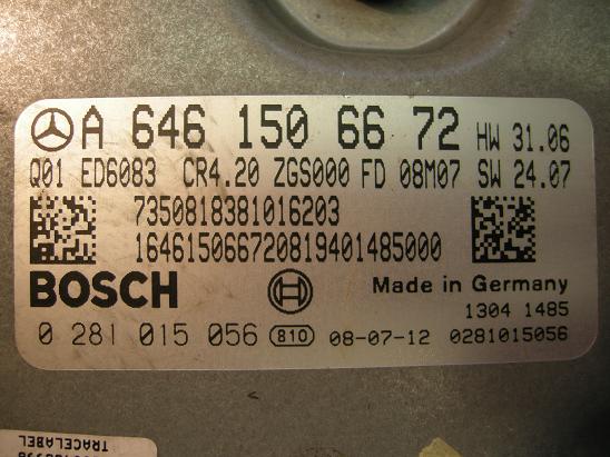 Блок управления двигателем Mercedes 6461506672