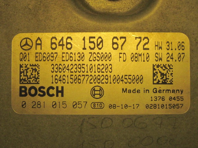Блок управления двигателем (ECU) Mercedes 6461506772