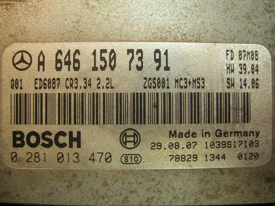 Блок управления двигателем Mercedes 6461507391