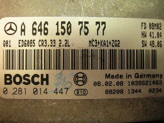 Блок управления двигателем Mercedes 6461507577