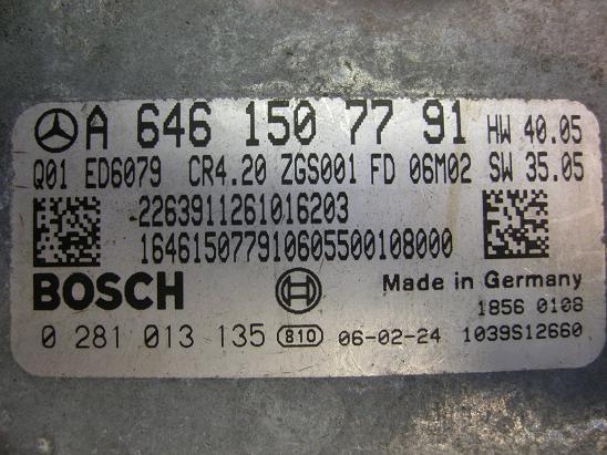 Блок управления двигателем Mercedes 6461507791