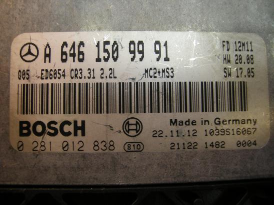 Блок управления двигателем Mercedes 6461509991
