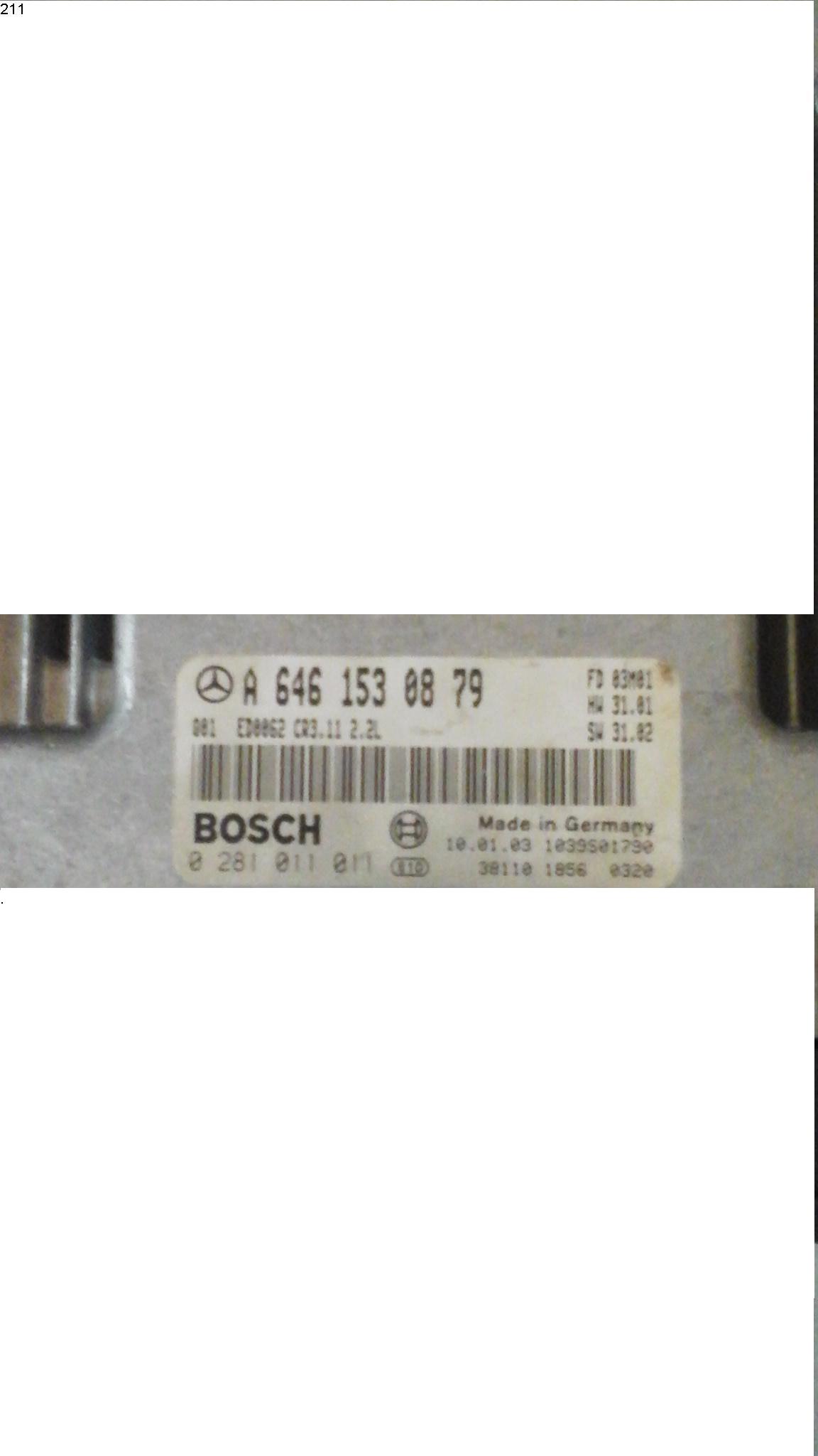 Блок управления двигателем Mercedes 6461530879