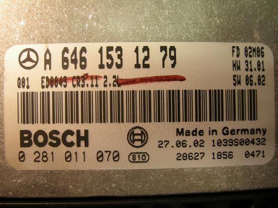 Блок управления двигателем Mercedes 6461531279