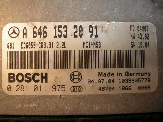 Блок управления двигателем (ECU) Mercedes 6461532091