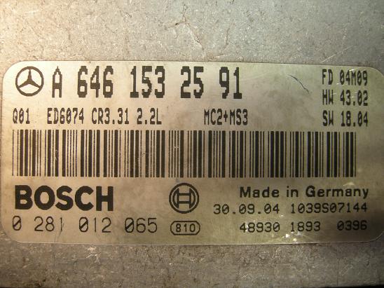 Блок управления двигателем Mercedes 6461532591