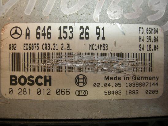 Блок управления двигателем Mercedes 6461532691