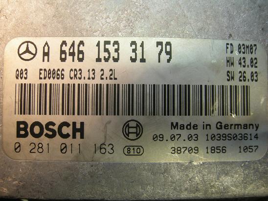 Блок управления двигателем Mercedes 6461533179