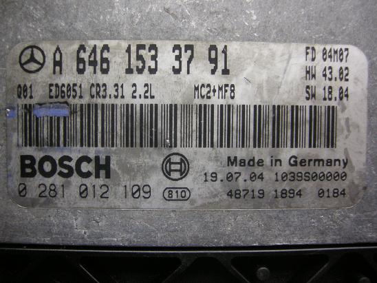Блок управления двигателем (ECU)Mercedes 6461533791
