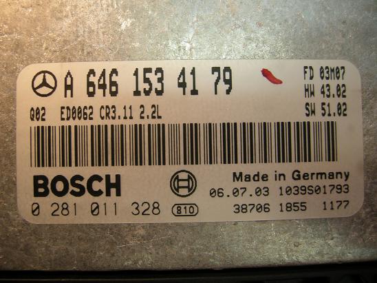 Блок управления двигателем Mercedes 6461534179