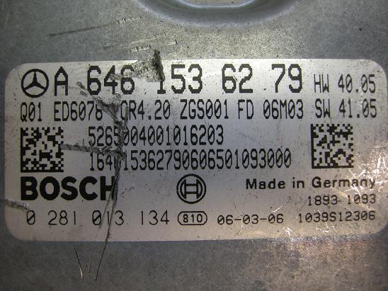 Блок управления двигателем Mercedes 6461536279