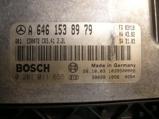 Блок управления двигателем (ECU)Mercedes 6461538979