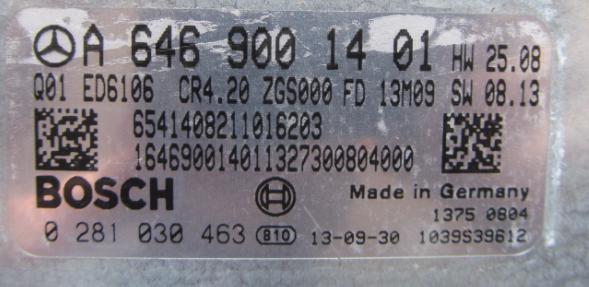 Блок управления двигателем Mercedes 6469001401