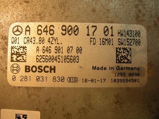 Блок управления двигателем (ECU) Mercedes 6469001701