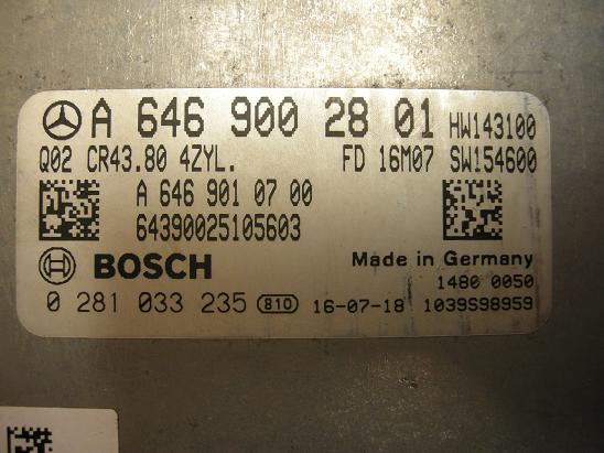 Блок управления двигателем (ECU) Mercedes 6469002801