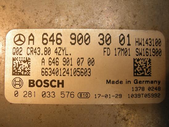 Блок управления двигателем (ECU) Mercedes 6469003001