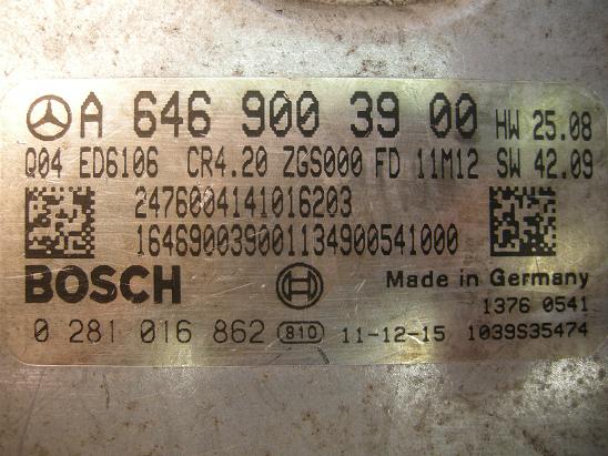 Блок управления двигателем Mercedes 6469003900