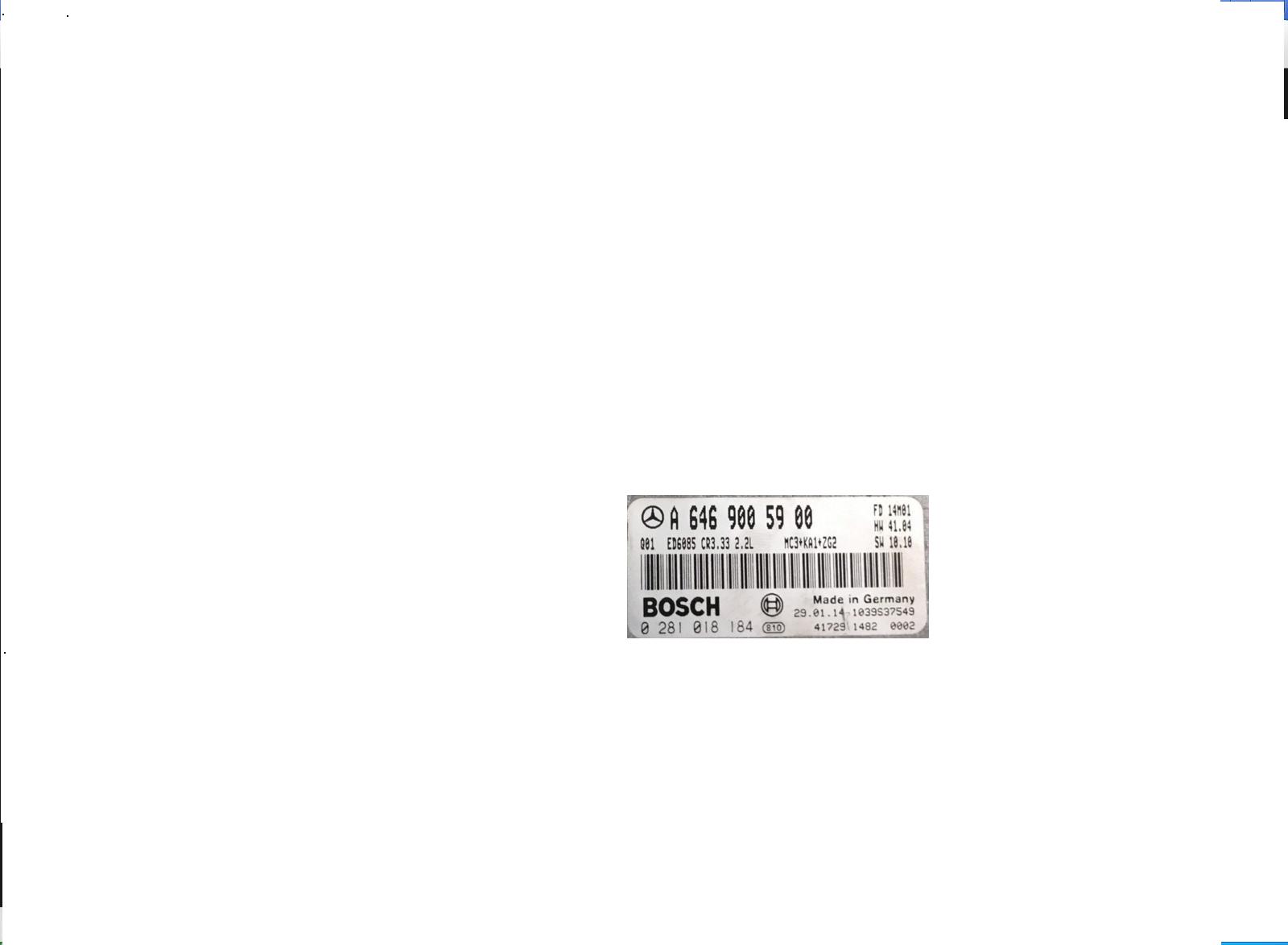 Блок управления двигателем (ECU) Mercedes 6469005900