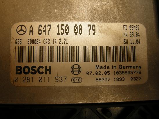 Блок управления двигателем (ECU) Mercedes 6471500079