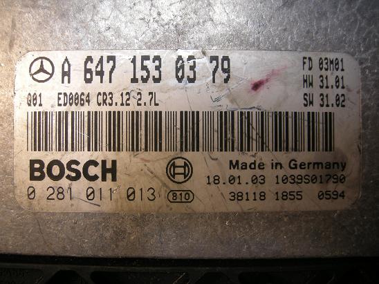 Блок управления двигателем (ECU) Mercedes 6471530379