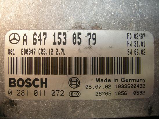 Блок управления двигателем (ECU) Mercedes 6471530579